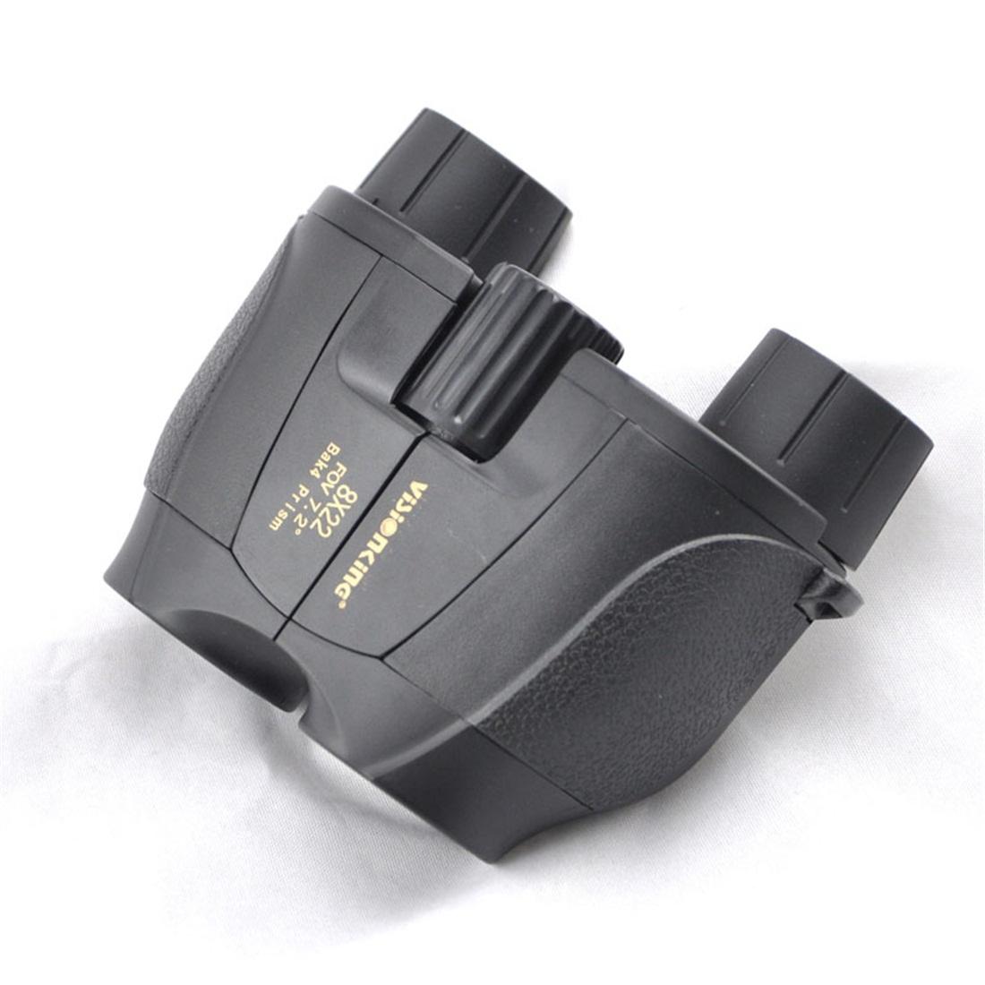 Vision King - Multi-Function Compact Binoculars, 8x Magnification, Night Vision HD Optics, Lightweight, Waterproof, Black