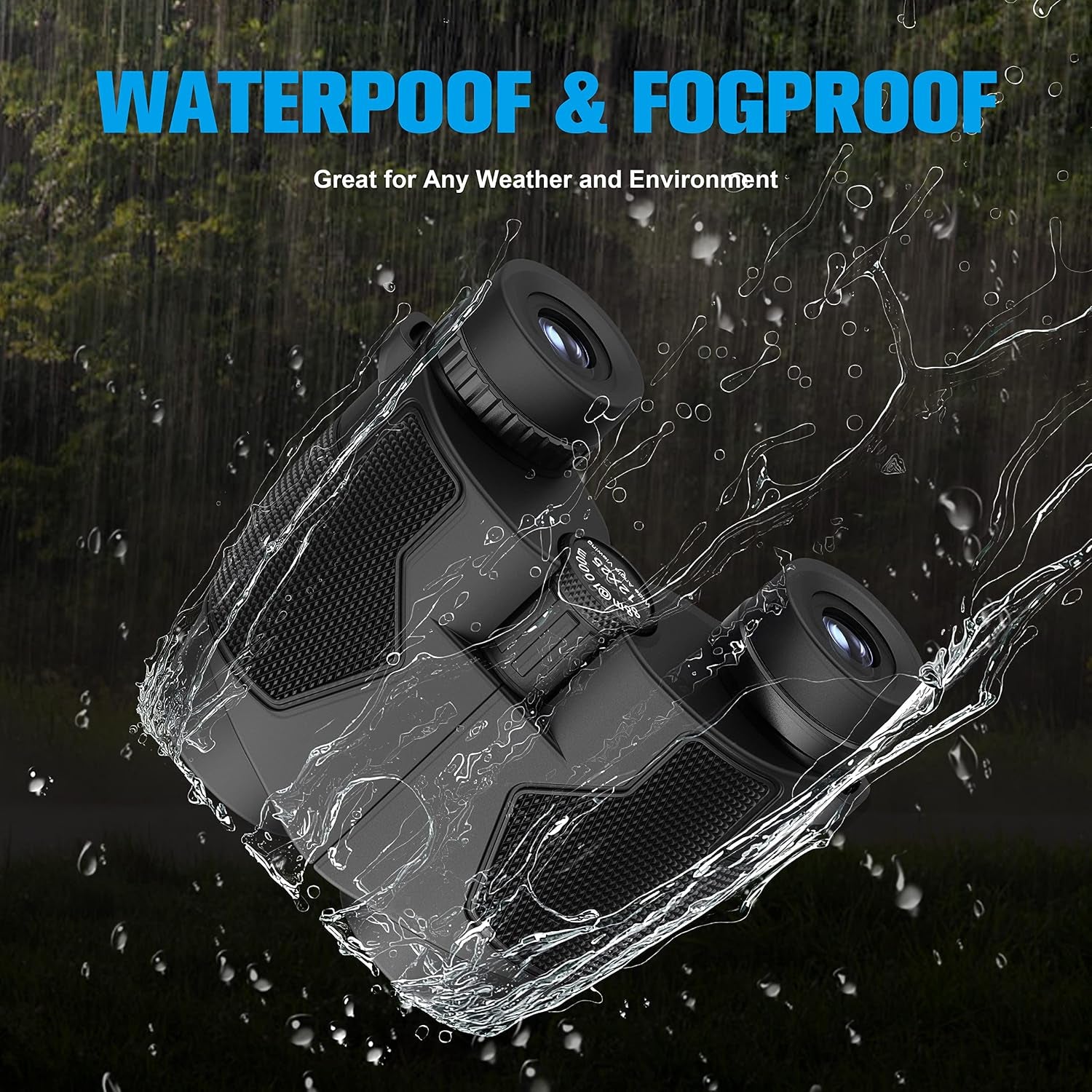 Binoculars 12X25 for Adults and Kids Night Vision Binoculars Compact Binocular Large Eyepiece Waterproof Binocular Wide Field of View for Bird Watching, Hiking, Hunting, Concert with Carrying Bag