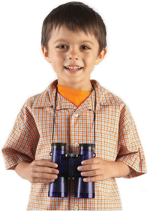 Binoculars with Lanyard, Science Exploration, STEM, Goggles, Blue, Ages 5+