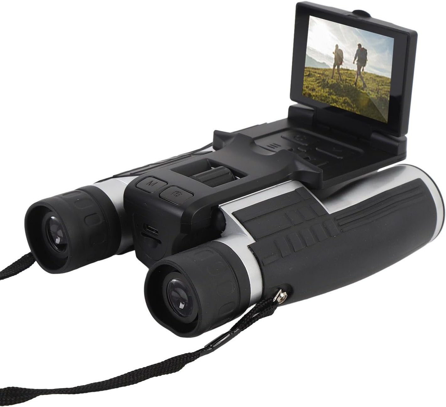 12X32 Binoculars with Camera, Digital Binoculars with Camera Built In, 2.4 Inch Color Display 2.5K 48MP Video Photo Recorder for Bird Watching Travel 8X Digital Zoom