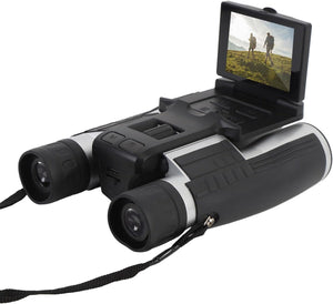 12X32 Binoculars with Camera, Digital Binoculars with Camera Built In, 2.4 Inch Color Display 2.5K 48MP Video Photo Recorder for Bird Watching Travel 8X Digital Zoom