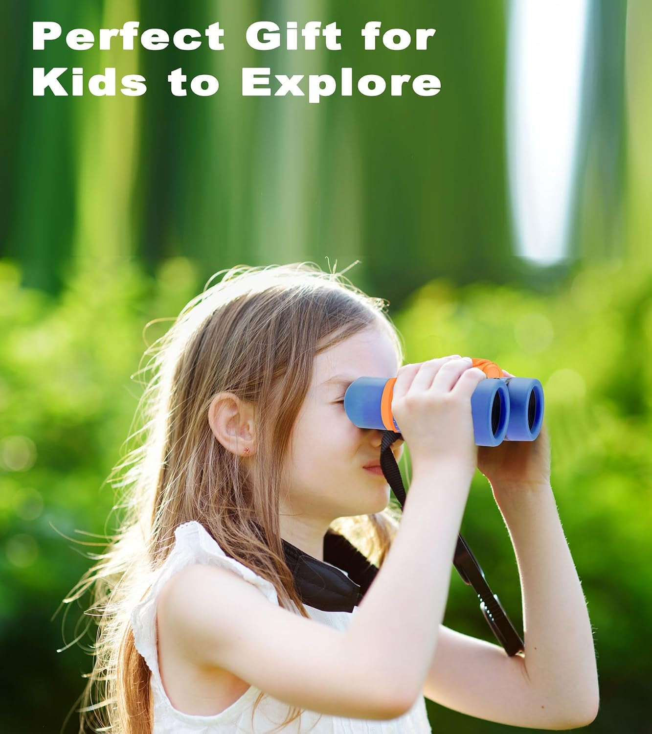 Binoculars for Kids, Toys for 3-12 Years Boys and Girls High-Resolution Optics Shockproof Mini Compact Toy Binoculars for Bird Watching, Hiking, Camping, Science, Detective
