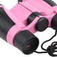 Kids Binoculars Toy Shockproof Telescope Large View 5X30 Portable Compact Binoculars Magnification Toy for Exploration Bird Watching Hiking, Pink