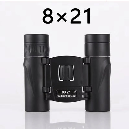 500X25 HD Powerful Binoculars 100000M Long Range Folding Mini Telescope FMC Optics for Outdoor Camping Travel Hunting Sports