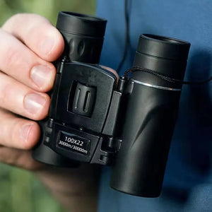 2026 100X22 Mini Portable Hd Binoculars 30000M Long Range Folding Bak4 Fmc Optics for Hunting Sports Outdoor Camping Travel