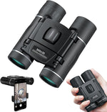 300X25 Binoculars for Adults and Kids, High Powered Mini Pocket Binoculars With