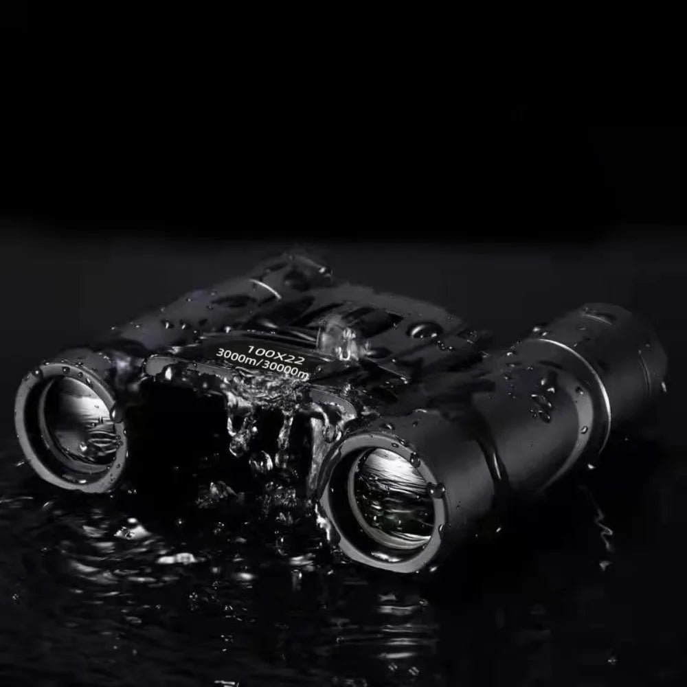 2026 100X22 Mini Portable Hd Binoculars 30000M Long Range Folding Bak4 Fmc Optics for Hunting Sports Outdoor Camping Travel