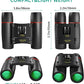12X25 Small Pocket Binoculars Compact Adults,Mini Kids Binoculars Boys for Bird Watching,Concert Theater Opera