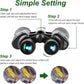 20X50 Binoculars for Adults, High Power Compact Waterproof Binoculars Telescope