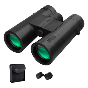 12X42 High Power Binoculars with Phone Adapter Waterproof Low Light Vision Binoculars for Bird Watching, Hunting, Travel