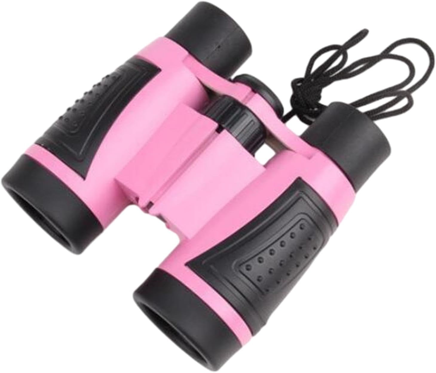 Kids Binoculars Toy Shockproof Telescope Large View 5X30 Portable Compact Binoculars Magnification Toy for Exploration Bird Watching Hiking, Pink
