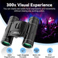300X25 Binoculars for Adults and Kids, High Powered Mini Pocket Binoculars With