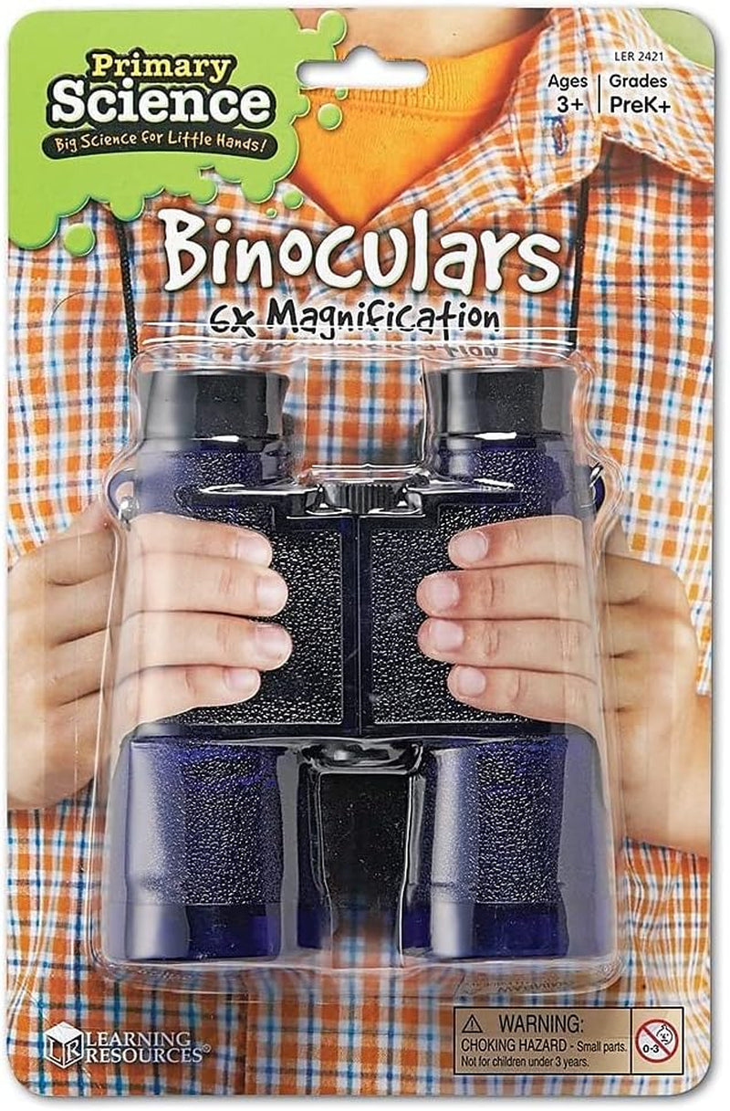 Binoculars with Lanyard, Science Exploration, STEM, Goggles, Blue, Ages 5+