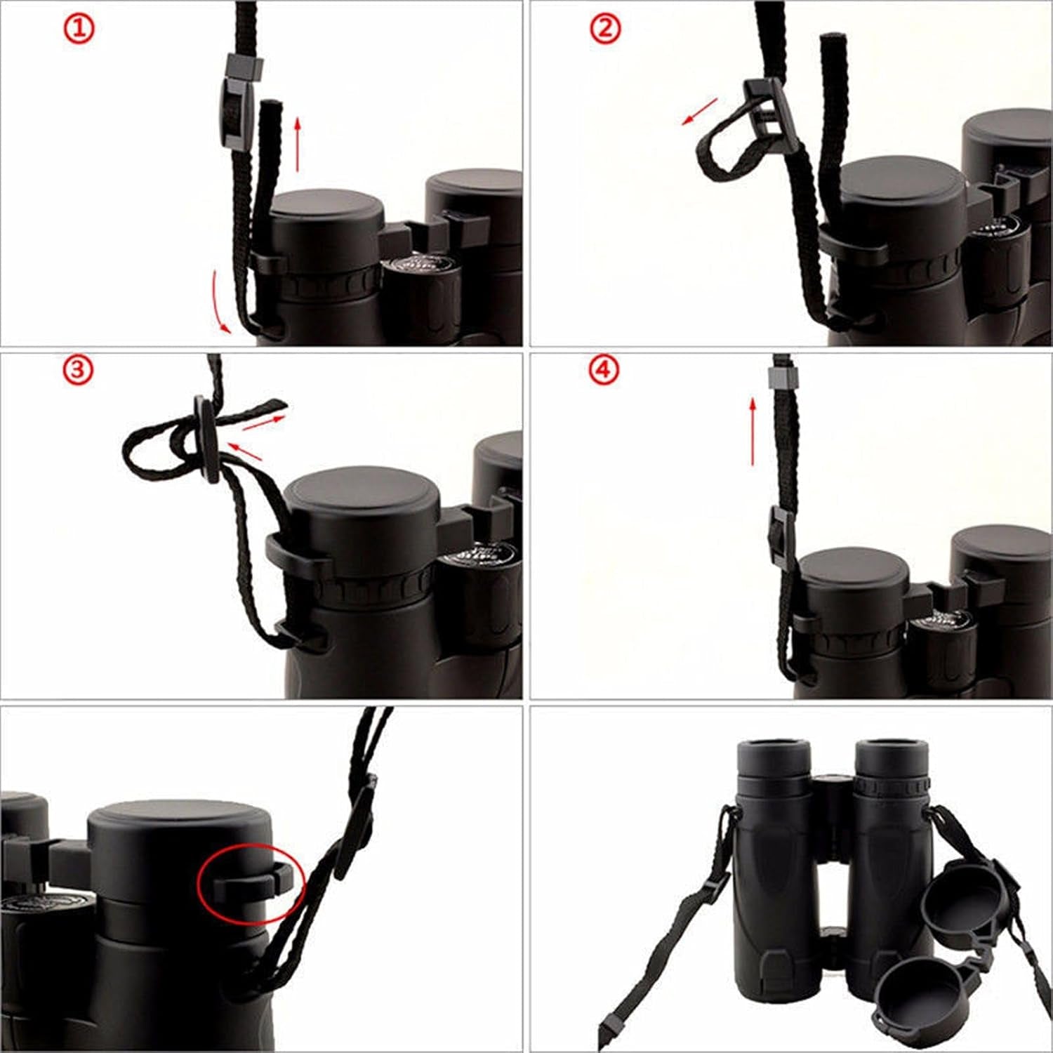Binocular Chest Harness,Harness with Adjustable Strap for Golfers, Hunters, Photographers, Hunting, Birding, Climbing (Black)