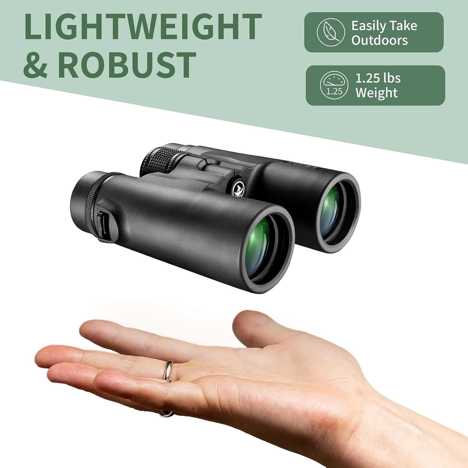 8X42 Roof Prism Binoculars for Adults, HD Professional Binoculars for Bird Watching Travel Stargazing Hunting Concerts Sports-Bak4 Prism FMC Lens-With Phone Mount Tripod Strap Carrying Bag
