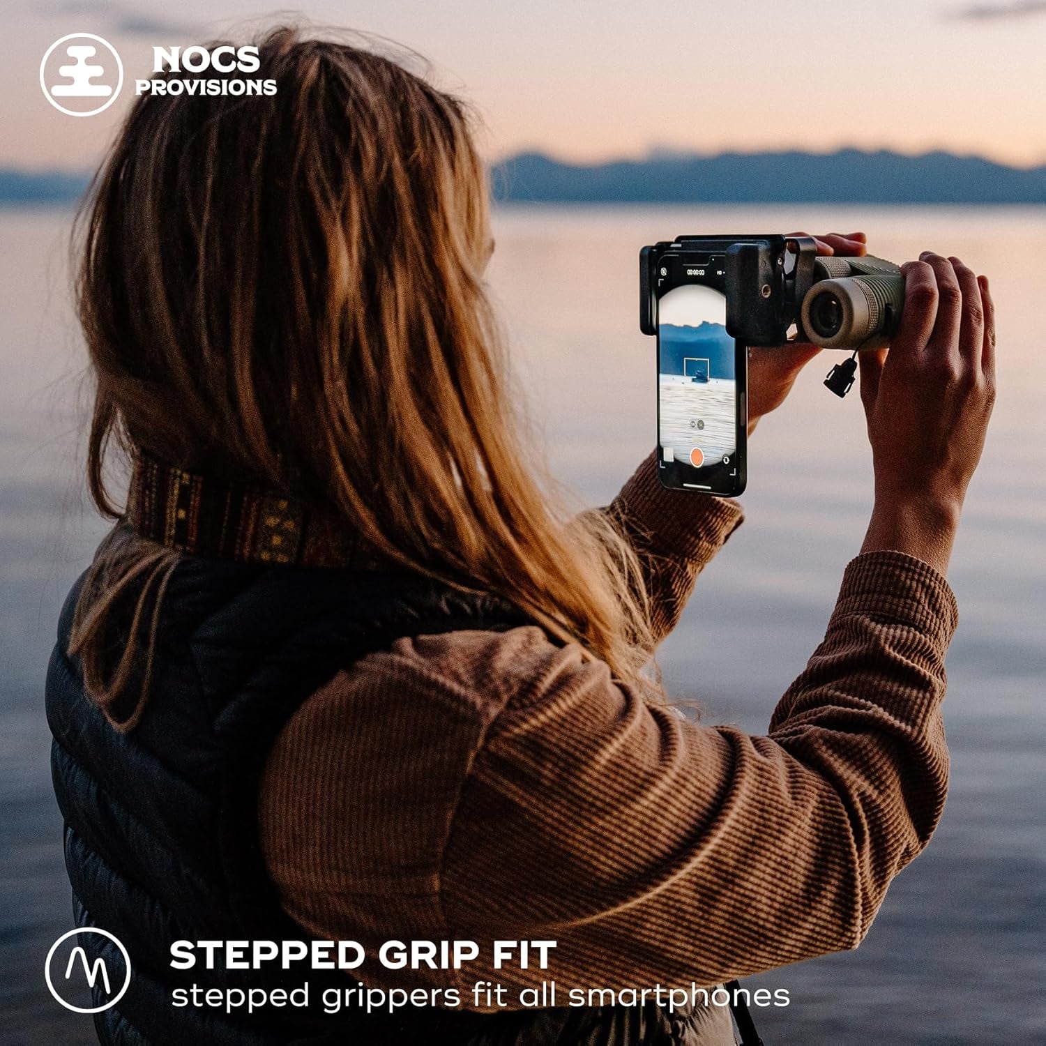 Knox Provisions NOC-PTO-RG2 Binocular Accessories (Photo RIG Smartphone Adapter) Black Photo/Video Shooting Adapter Genuine Iphone Smartphone Travel Sports Watching Live