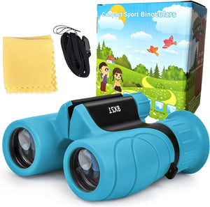 Kids Binoculars 8X21, High Power Shockproof & Waterproof Telescope for Children, BAK4 Prism for Bird Watching, Concert, Sports Events