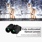 Compact Binoculars, Foldable Waterproof BAK-4 Binoculars 10 X 25 Prism Hunts Bir