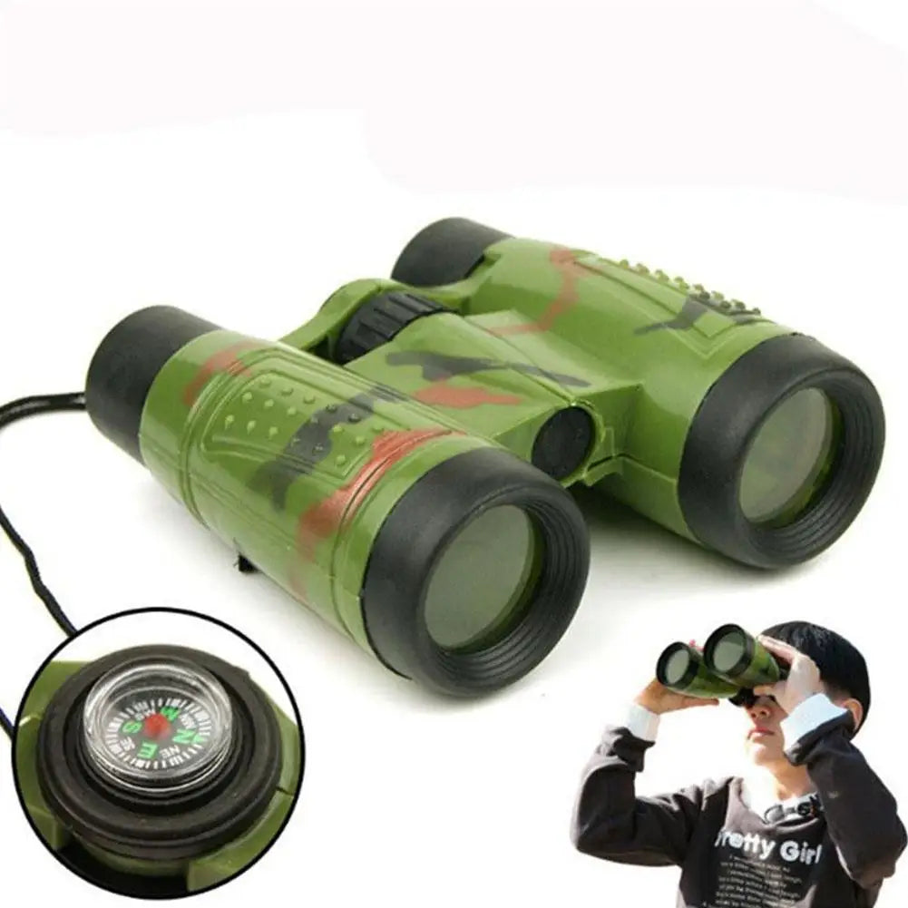 6X30 Binoculars Children Binoculars Eyepiece Telescope Simulation Folding Outdoor Hunting Field Survival Telescope Toy