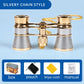 Portable Binoculars 3X25 Metal Opera Theater Glasses Mini Binocular Compact with Chain /Handle for Stage Concert Camping