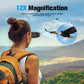 Binoculars 12X25 for Adults and Kids Night Vision Binoculars Compact Binocular Large Eyepiece Waterproof Binocular Wide Field of View for Bird Watching, Hiking, Hunting, Concert with Carrying Bag