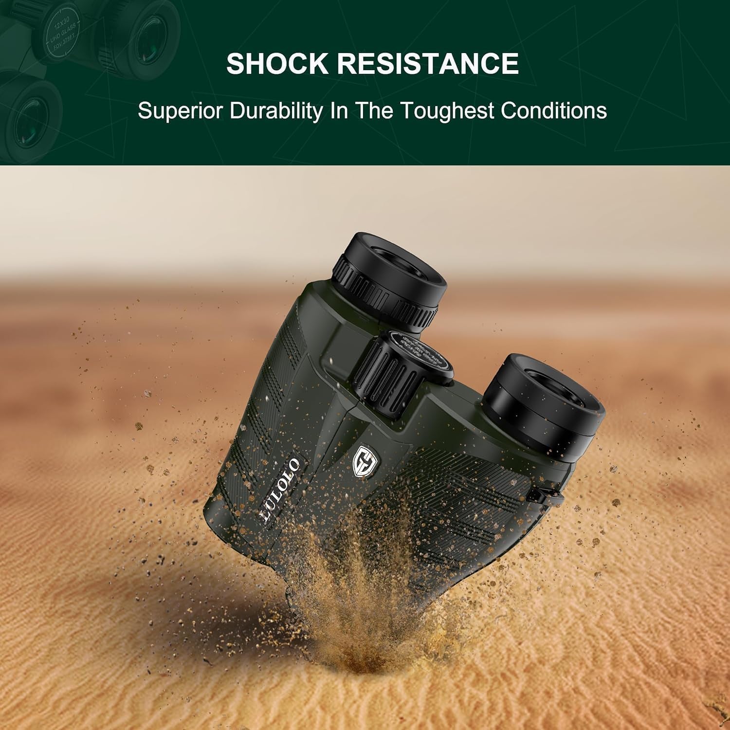 25X32 Compact UHD Binoculars for Adults - Small Binoculars with Clear Low Light Vision - Super Bright Lightweight & Waterproof Binocular for Bird Watching Travel Hunting