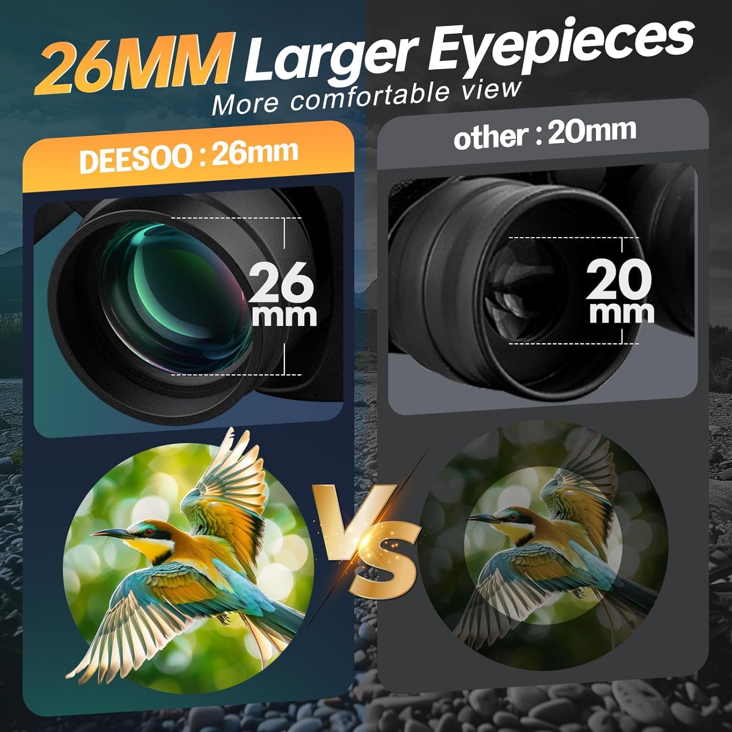 20X52 Binoculars for Adults High Powered - HD Large View Binoculars with Low Light Vision - Professional Binocular for Bird Watching Hunting Travel Cruise Outdoor Sports - Gifts for Men