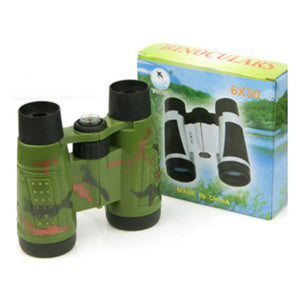 6X30 Binoculars Children Binoculars Eyepiece Telescope Simulation Folding Outdoor Hunting Field Survival Telescope Toy