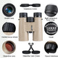 12X42 HD Binoculars for Adults High Powered Binoculars with Upgraded Phone Adapter Waterproof Compact Binocular for Bird Watching Hunting Outdoor Sports Concerts Mud