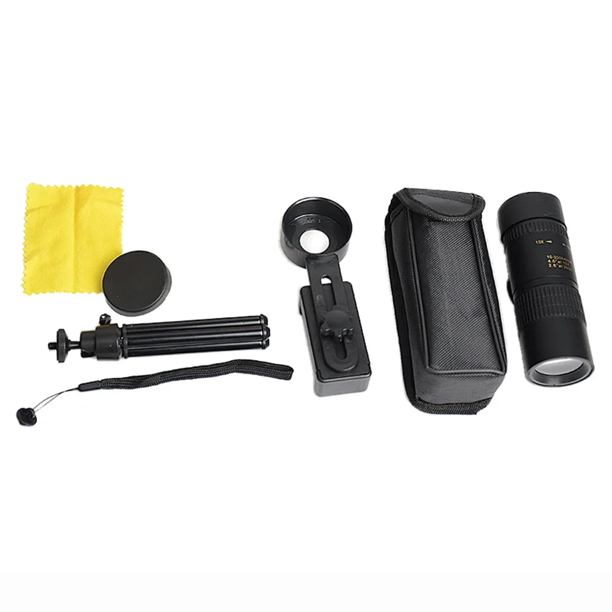 10-300X40 Zoom Telescope HD 4K Portable Strong Binoculars Long Range Professional Monocular Bak4-Prisms for Hunting Camping
