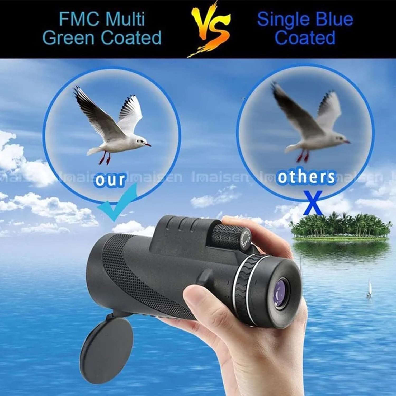40X60 Binoculars for Adults and Kids -Mini Size HD for Bird Watching, Hiking, Hunting and Wildlife Observation - Portable Pocket Binoculars with Fogproof, Waterproof Design