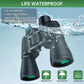20X50 High Powered Binoculars for Adults, Waterproof Compact Binoculars with Low Light Vision for Bird Watching Hunting Football Games Travel Stargazing Cruise with Carrying Bag