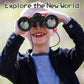 Kids Binoculars Shock Proof Toy Binoculars Set for Age 3-12 Years Old Boys Girls Bird Watching Educational Learning Hunting Hiking Birthday Presents Black