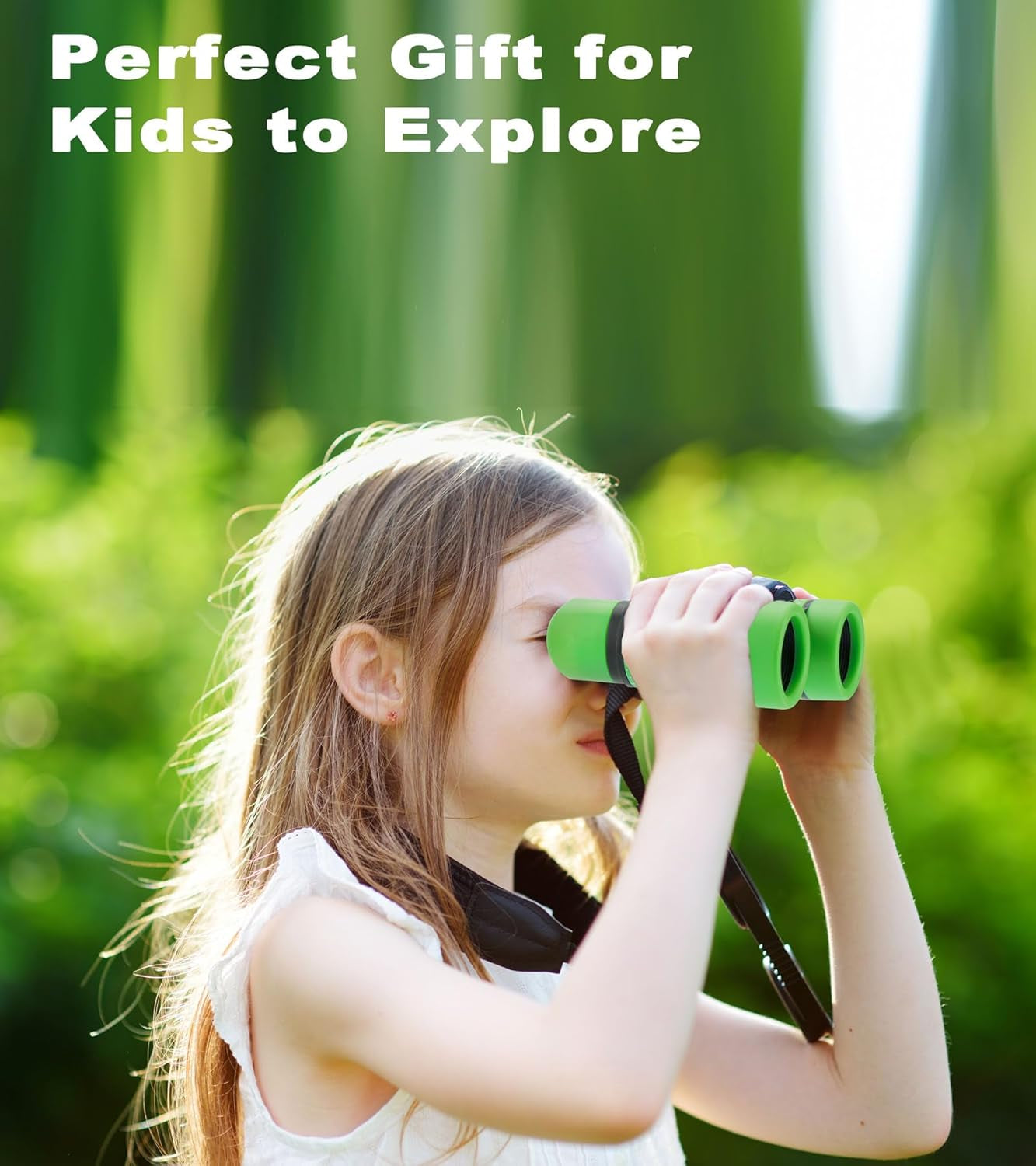 Binoculars for Kids, Toys for 3-12 Years Boys and Girls, High Resolution Optics, Shockproof, Mini Compact Toy Binoculars for Bird Watching, Hiking, Camping, Science, Detective