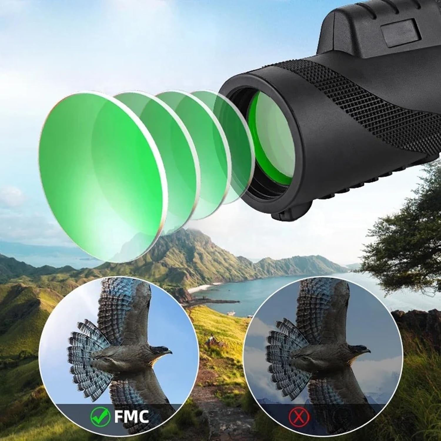 40X60 Binoculars for Adults and Kids -Mini Size HD for Bird Watching, Hiking, Hunting and Wildlife Observation - Portable Pocket Binoculars with Fogproof, Waterproof Design