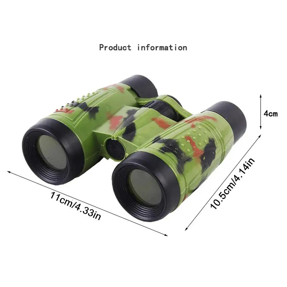 6X30 Binoculars Children Binoculars Eyepiece Telescope Simulation Folding Outdoor Hunting Field Survival Telescope Toy