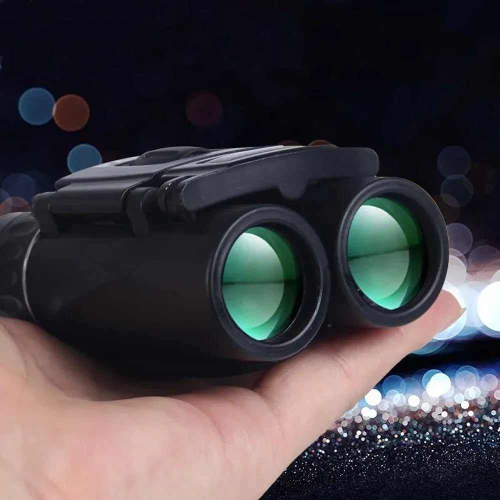 2026 100X22 Mini Portable Hd Binoculars 30000M Long Range Folding Bak4 Fmc Optics for Hunting Sports Outdoor Camping Travel
