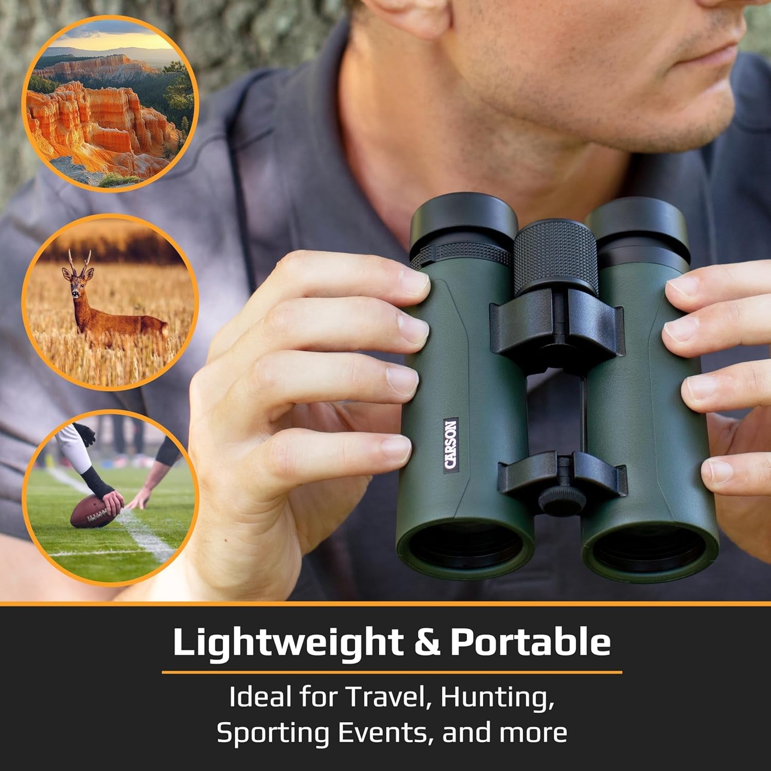 8X26Mm RD Series Compact Open-Bridge Waterproof High Definition Binoculars