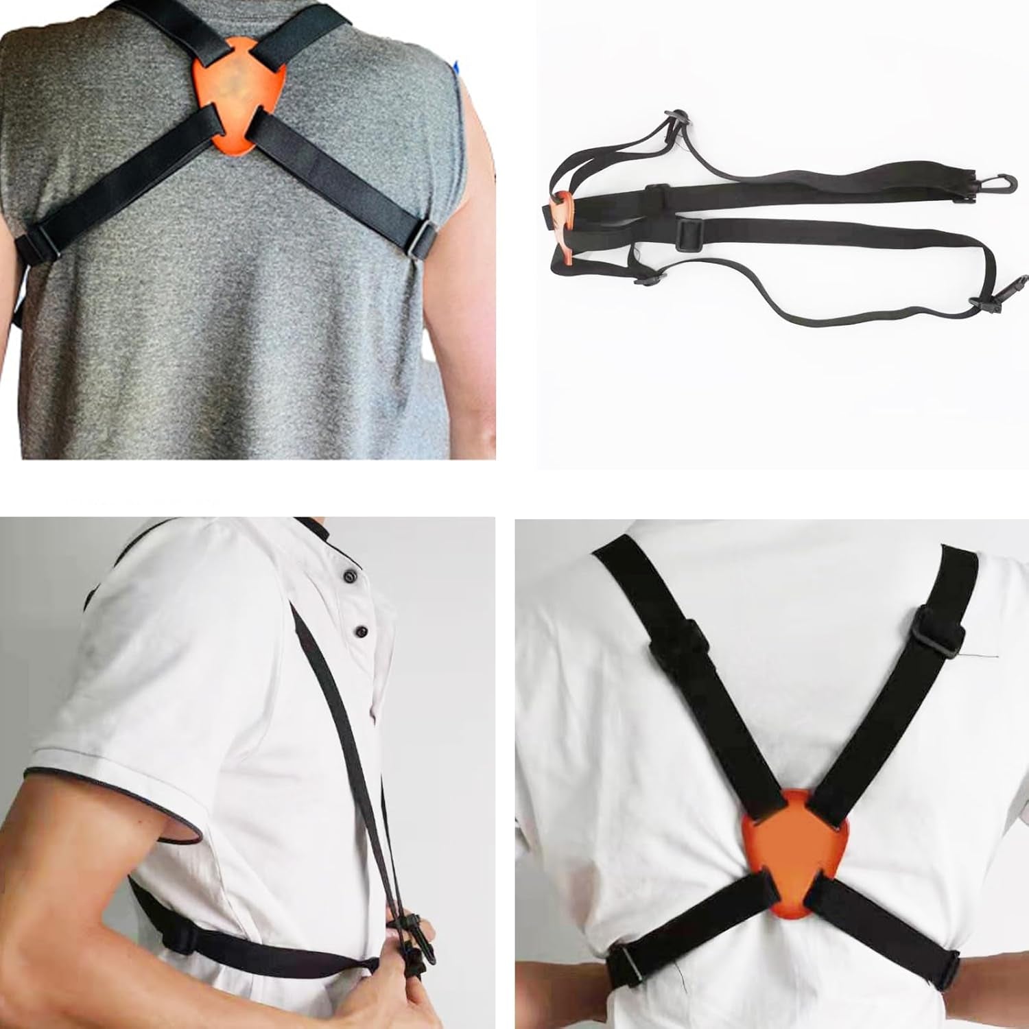 Binocular Chest Harness,Harness with Adjustable Strap for Golfers, Hunters, Photographers, Hunting, Birding, Climbing (Black)