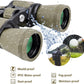 20X50 High Power Binoculars for Adults, HD Waterproof Binoculars with BAK4 Prism & FMC Lens,Portable Binocular Bird Watching Hunting Football Games Cruise with Carrying Bag,Strap,Phone Adapter-Green