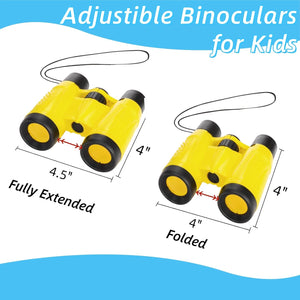 20 Pack Binoculars Toy for Kids, Kids Binoculars with Compass and Neck String, Nature Exploration Toys, Safari Party Favors Learning Gifts for Sightseeing, Camping Adventure, Birdwatching