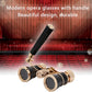 Opera Binoculars Theater Glasses Opera Glasses Binoculars 3X25 Magnification BK7 Optical Glass Lens Central Focus with Handle for Adults Kids Women in Concerts Theaters (Black)