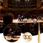 3X25 Opera Glasses for Women with Adjustable Handle & Chain,Bk9 Optical Lens, Vintage Compact Mini Theater Binoculars Adults Kids in Opera Musical Concert (Gold)