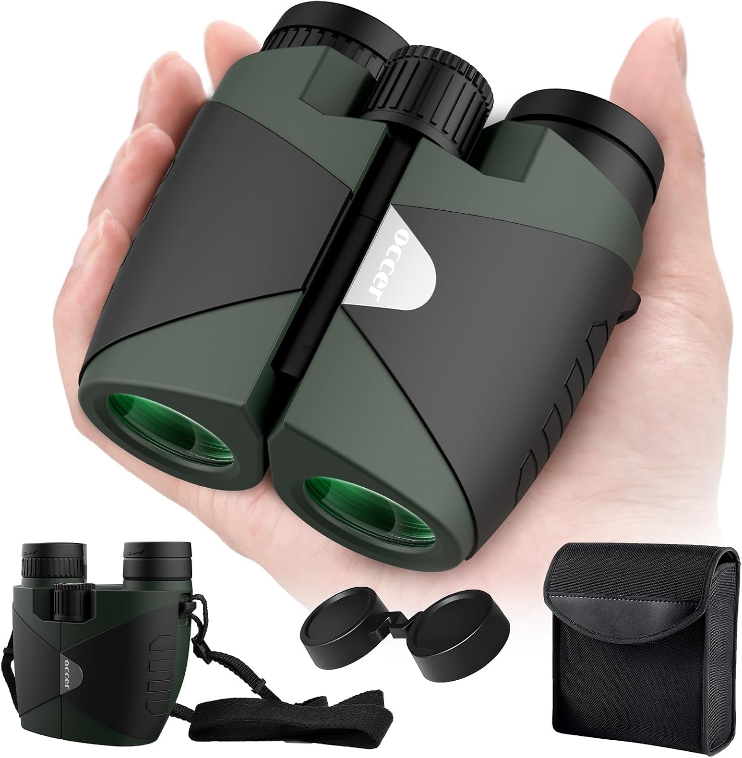 15X30 Binoculars for Adults Kids - Easy Focus Binocs for Birdwatching Black | Compact, Small, High Powered, FMC, BAK4 Prism, Large Eyepiece, Low Light Vision, Travel,Outdoors, Hunting,Ship,Concert