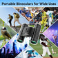 300X25 Binoculars for Adults and Kids, High Powered Mini Pocket Binoculars With