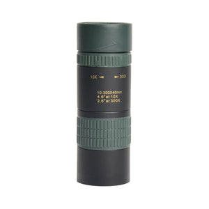 10-300X40 Zoom Telescope HD 4K Portable Strong Binoculars Long Range Professional Monocular Bak4-Prisms for Hunting Camping