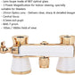 Opera Binoculars Theater Glasses Opera Glasses Binoculars 3X25 Magnification BK7 Optical Glass Lens Central Focus with Handle for Adults Kids Women in Concerts Theaters (White)