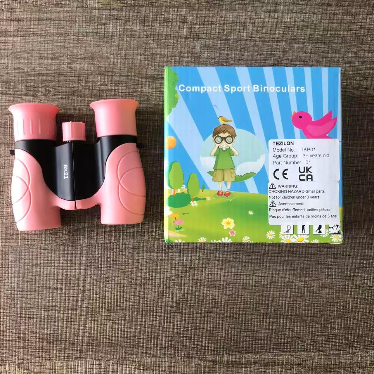 Kids Binoculars,Shockproof 8 X 21 High Resolution Compact Kids Binoculars Real for Boys and Girls,Perfect for Bird Watching, Hiking,Camping,Travel, Christmas Birthday Gift