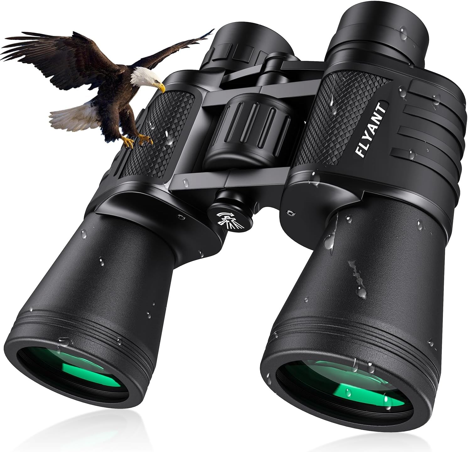 20X50 High Powered Binoculars for Adults, Waterproof Compact Binoculars with Low Light Vision for Bird Watching Hunting Football Games Travel Stargazing Cruise with Carrying Bag