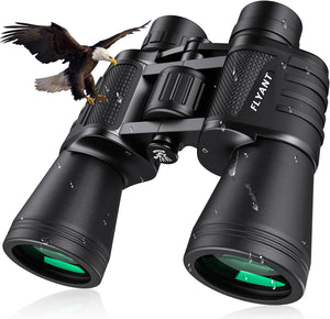20X50 High Powered Binoculars for Adults, Waterproof Compact Binoculars with Low Light Vision for Bird Watching Hunting Football Games Travel Stargazing Cruise with Carrying Bag